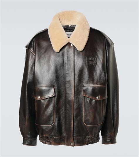 miu miu shearling jacket